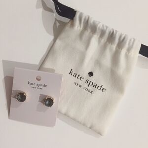 Kate spade black diamond earrings
